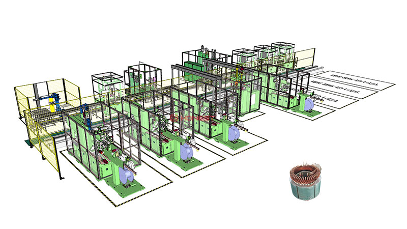 你并不知道的新能源扁線定子生產(chǎn)線信息--為你節(jié)省時間！