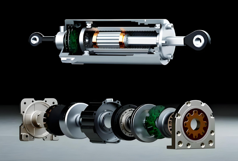 人形機(jī)器人關(guān)節(jié)線性執(zhí)行器（網(wǎng)圖+分解圖）