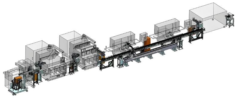 自動化生產(chǎn)線模塊化工站線體