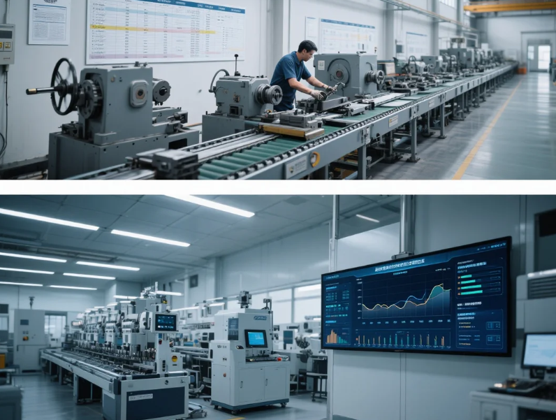 傳統(tǒng)與智能化的生產(chǎn)線對比
