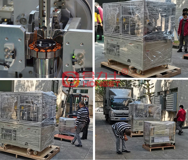 高精密排線、零線傷繞線設(shè)備送貨到客戶工廠