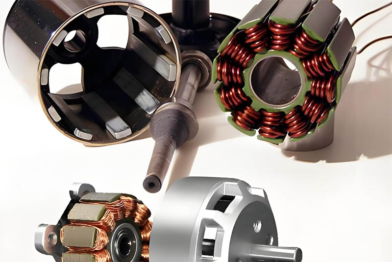 電機(jī)轉(zhuǎn)子定子零部件特寫(xiě)圖